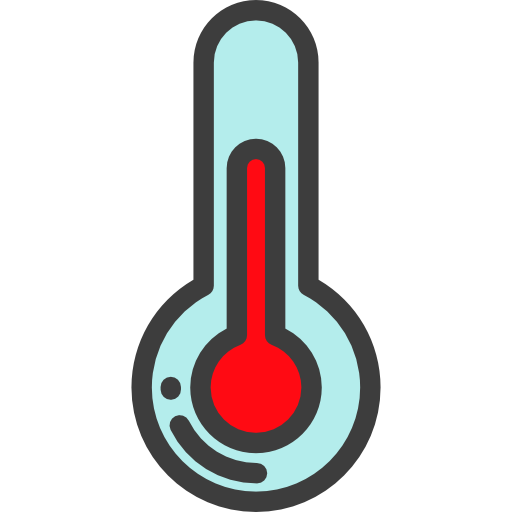 Thermometer Detailed Rounded Lineal color icon