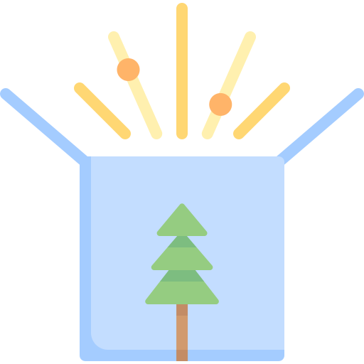 caja de regalo icono gratis