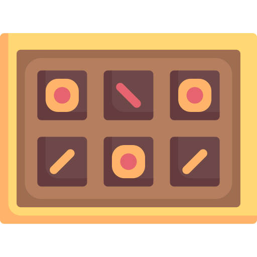 caja de chocolate icono gratis