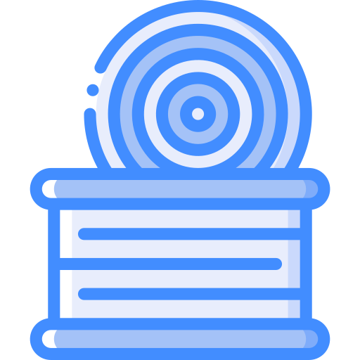 Canned food Basic Miscellany Blue icon