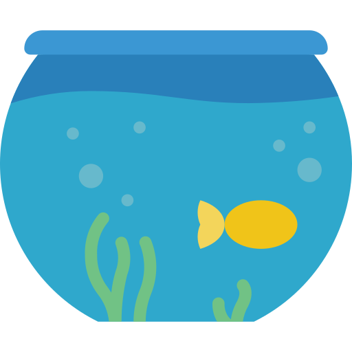 Fish tank Basic Miscellany Flat icon