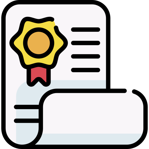 Certificate free icon Certificate free icon