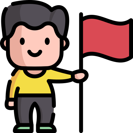 bandera roja icono gratis