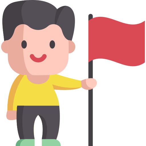 bandera roja icono gratis