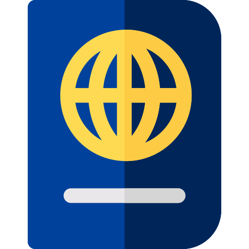 Passport Basic Rounded Flat Icon