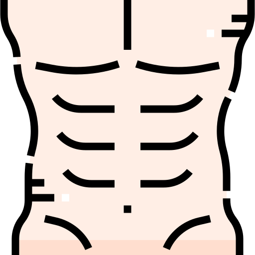 Six pack Detailed Straight Lineal color icon