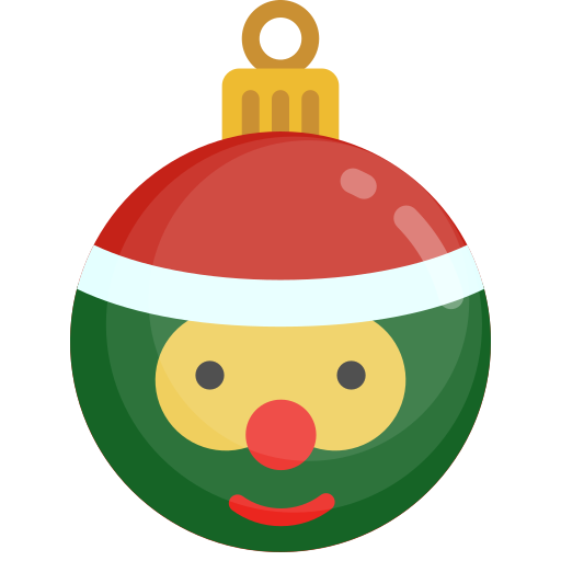 bola de navidad icono gratis