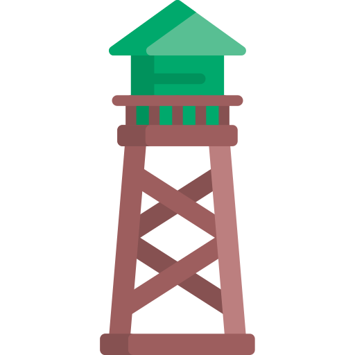 torre de vigilancia icono gratis