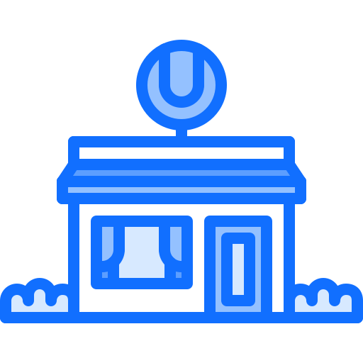 Store Coloring Blue icon