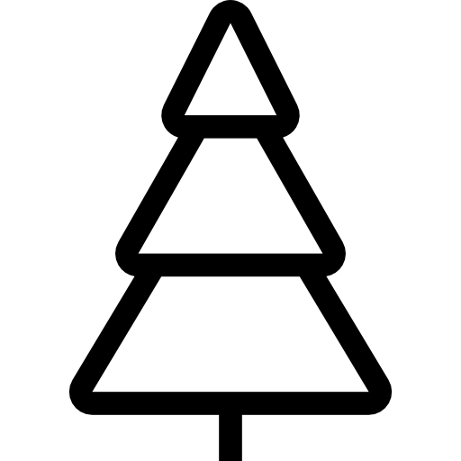 árbol de navidad icono gratis