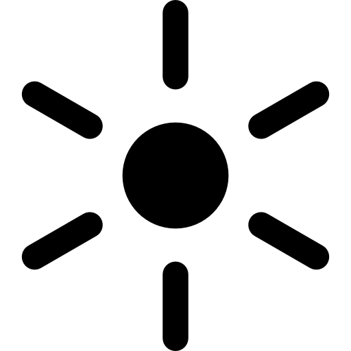 Brightness Basic Rounded Filled icon