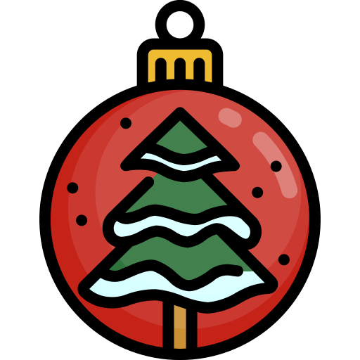 bola de navidad icono gratis
