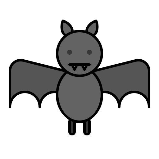 Bat Generic Outline Color icon