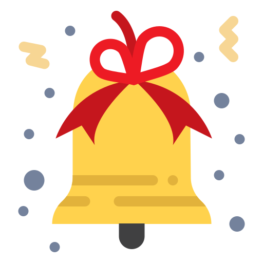 campana de navidad icono gratis