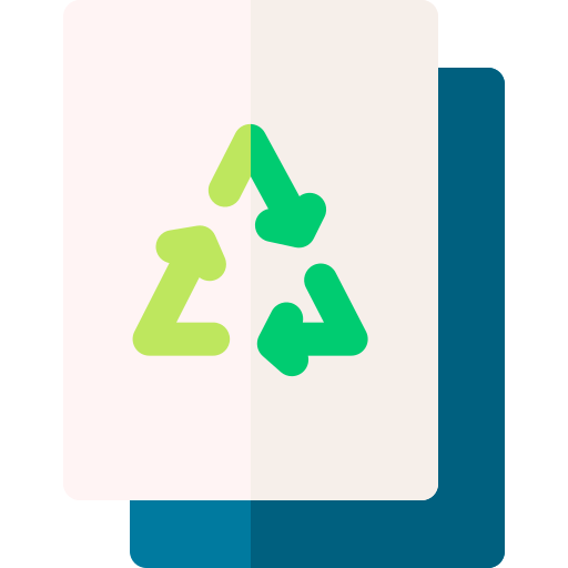 papel reciclado icono gratis