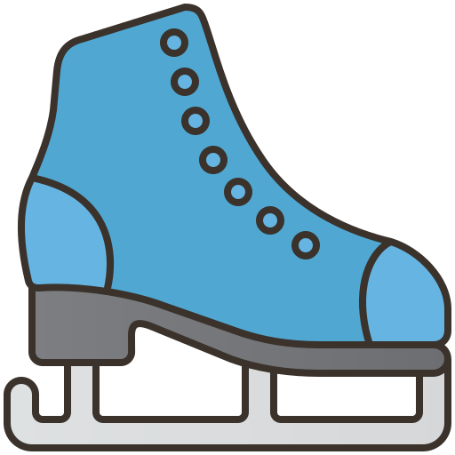 Ice skating Amethys Design Lineal Color icon