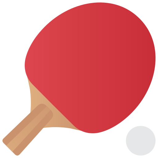 Table tennis equipment Amethys Design Flat icon