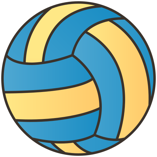 Volleyball equipment Amethys Design Lineal Color icon