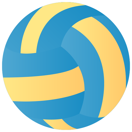 Volleyball equipment Amethys Design Flat icon