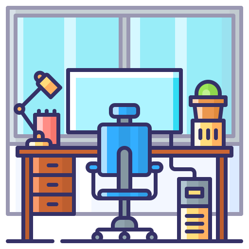 Desk free icon
