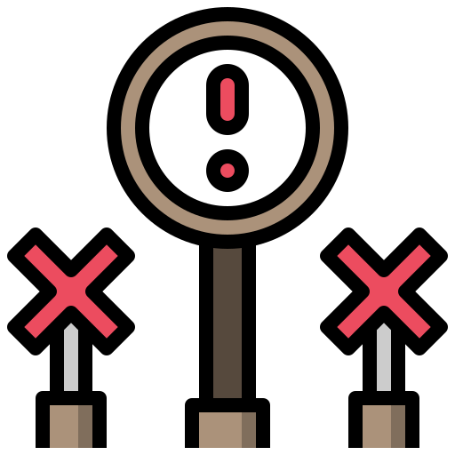 Warning free icon Warning free icon