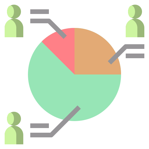 gráfico circular icono gratis