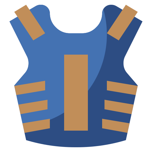 Bulletproof vest free icon