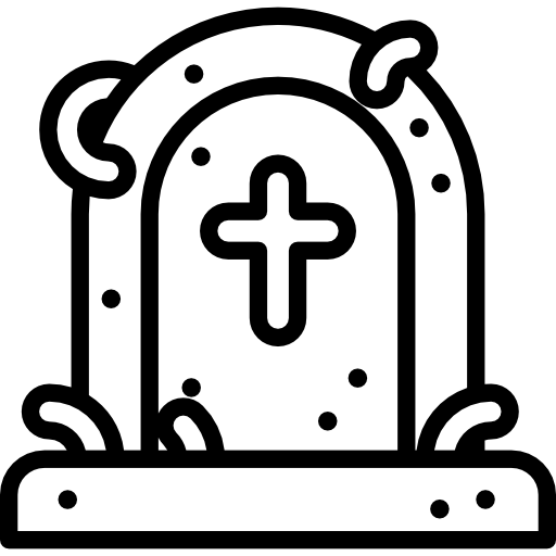 lápida sepulcral icono gratis