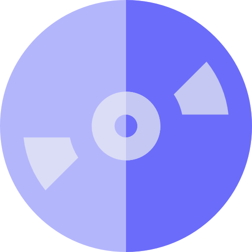 Compact Disc Icon Basic Rounded Flat