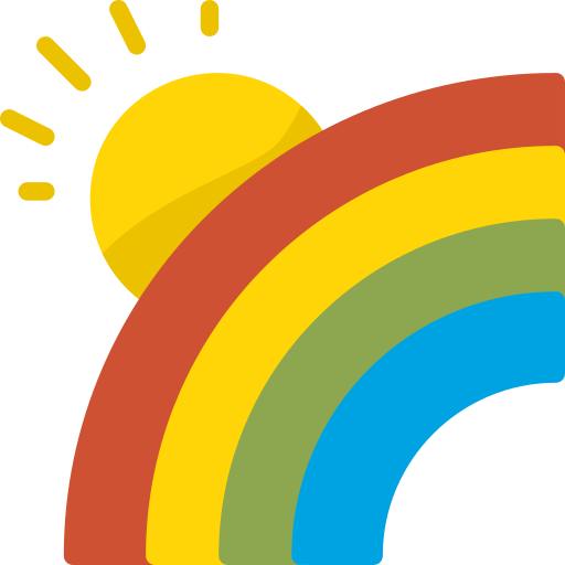 arco iris icono gratis