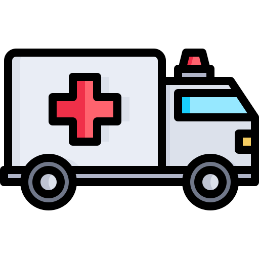 Ambulance Justicon Lineal Color icon