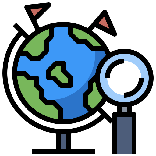 geografía icono gratis