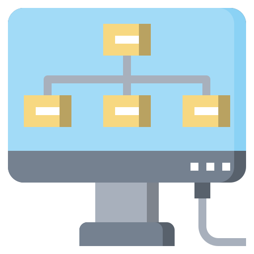 estructura jerarquica icono gratis