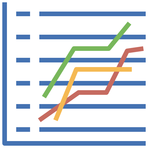 gráfico de dispersión icono gratis