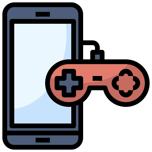Ícones de jogos de desenho animado elementos de jogo para celular