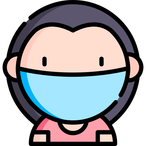 Mask Kawaii Lineal color icon