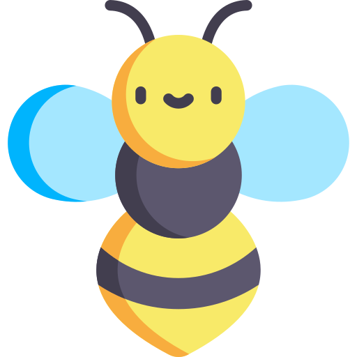 Bee Kawaii Flat icon