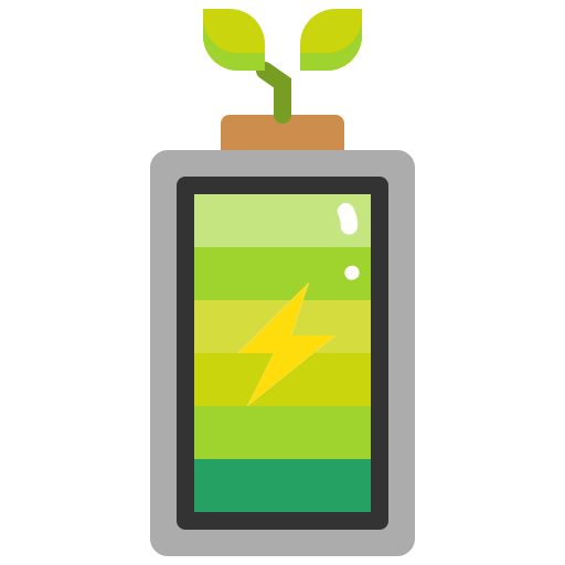 batería ecológica icono gratis