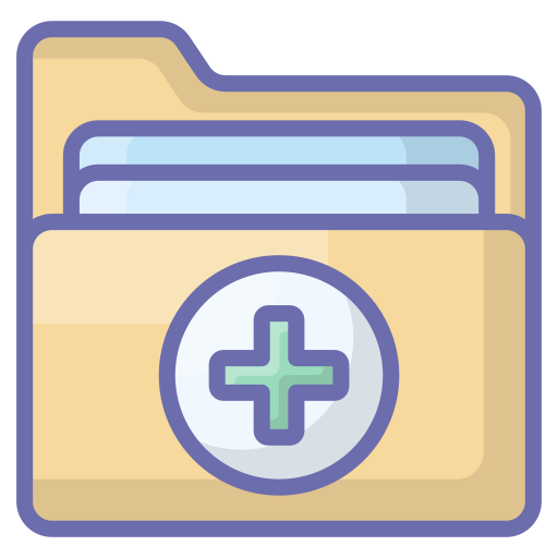 carpeta médica icono gratis