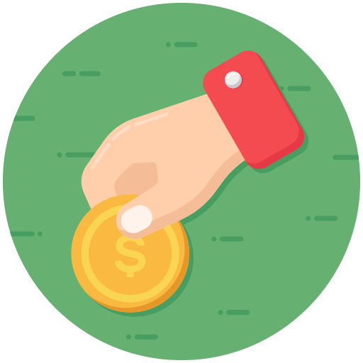 donación icono gratis