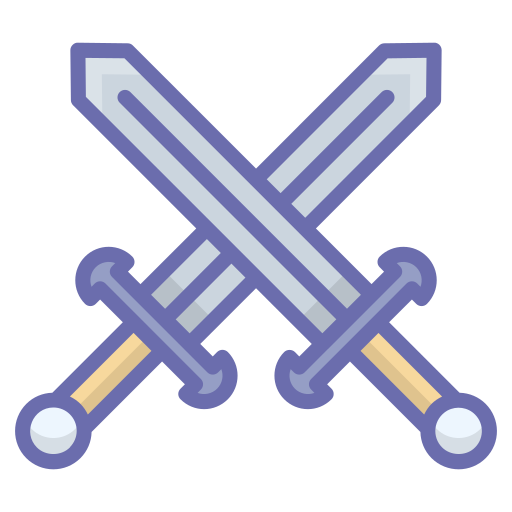 Swords Generic Outline Color Icon