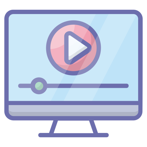 Online video Generic Outline Color icon