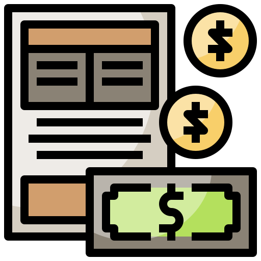 presupuesto icono gratis
