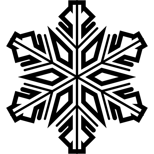 Floco de neve variante detalhada Ícone grátis