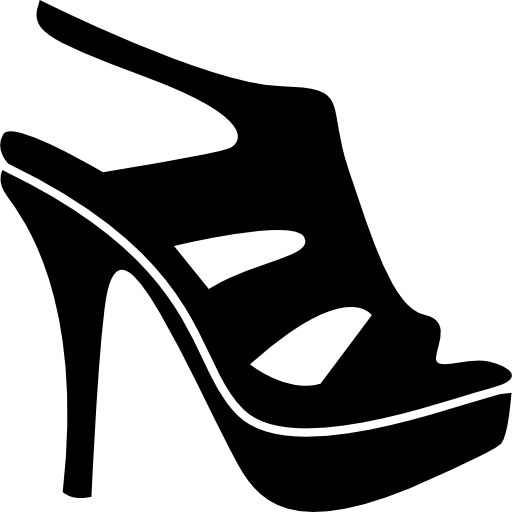 High Heeled Shoe Stiletto Heel - High Heel Silhouette Png - Free  Transparent PNG Clipart Images Download