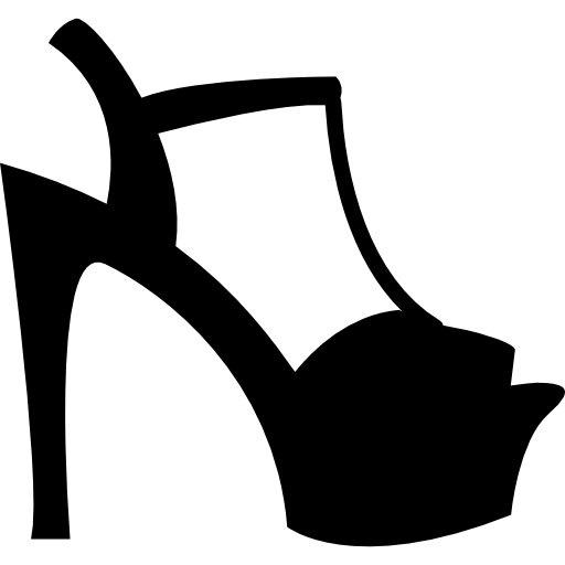 tacones de plataforma icono gratis