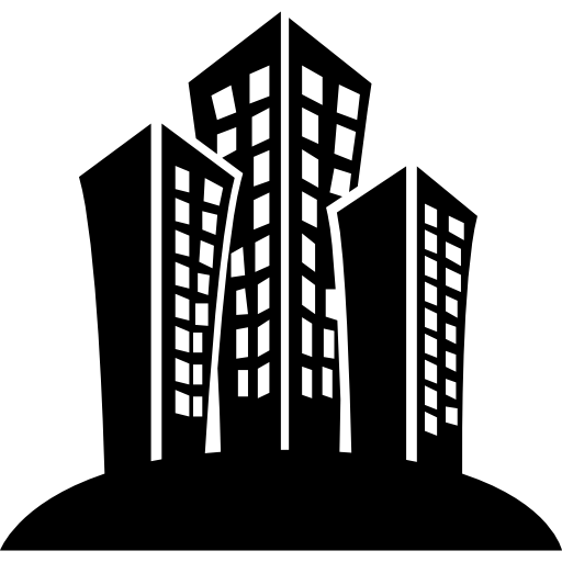 Free Icon Set Of Buildings In A City 2916