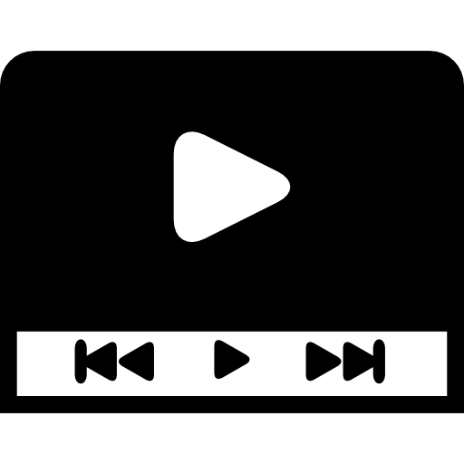 reproductor de video icono gratis