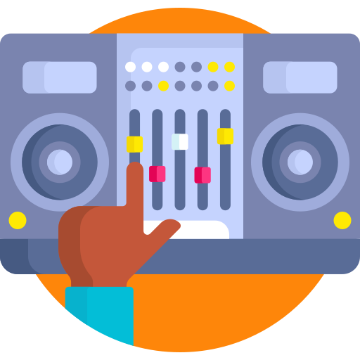 mezclador de música icono gratis