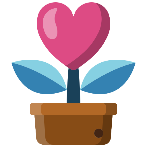 planta de amor icono gratis